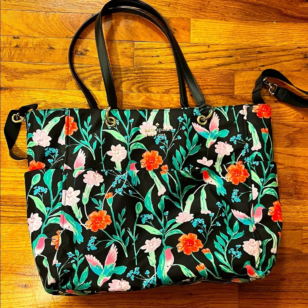 Floral Black Baby Bag - Picture 7 of 7